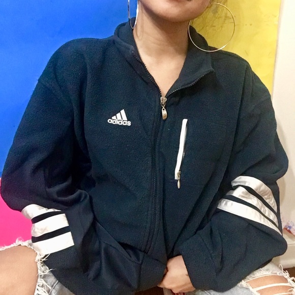 adidas Jackets & Blazers - adidas navy blue jacket ☽